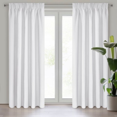 ZASŁONA GOTOWA D91 PARISA NA TAŚMIE 135 X 270 CM BIAŁY