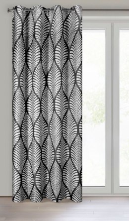 ZASŁONA GOTOWA ELOISA 140 X 250 CM CZARNY