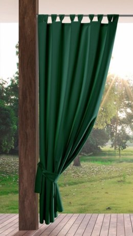 ZASŁONA GOTOWA GARDEN NA SZELKACH 155 X 260 CM CIEMNOZIELONY