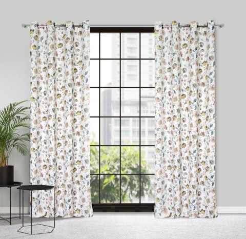 ZASŁONA GOTOWA KRISTAL 140 X 250 CM BIAŁY