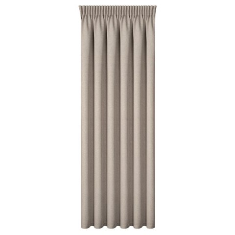 ZASŁONA GOTOWA OLENA NA TAŚMIE 140 X 270 CM JASNOBRĄZOWY