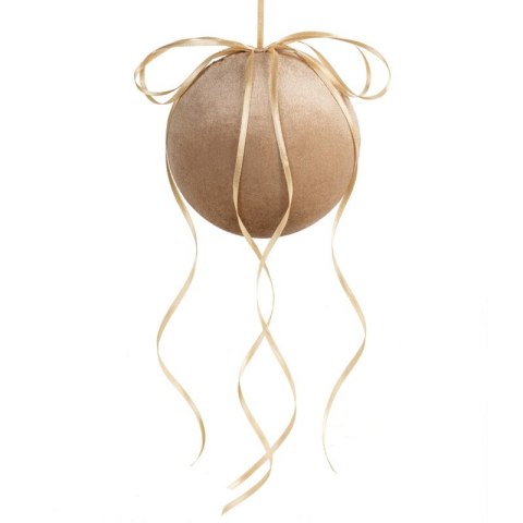 BOMBKA CHOINKOWA O 12 CM BEŻOWY