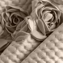 CERAMIKA ROSES 170 X 210 CM CIEMNOBEŻOWY