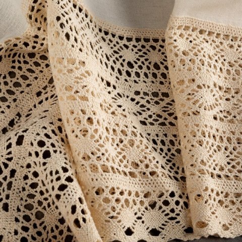 FIRANA GOTOWA MADDELINE NA SZELKACH 150 X 60 CM JASNOBEŻOWY
