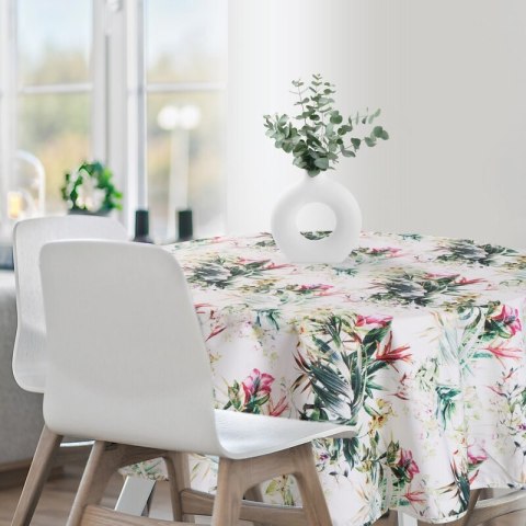 OBRUS GARDEN O 150 CM BIAŁY