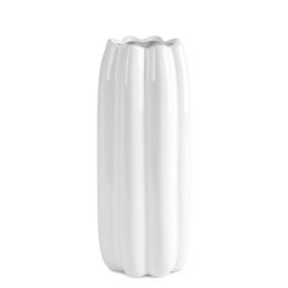 WAZON DEKORACYJNY ADELIA (02) O 17 X 35 CM BIAŁY