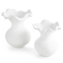 WAZON DEKORACYJNY BONITA (01) O 22 X 25 CM KREMOWY