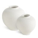 WAZON DEKORACYJNY ELAINA (01) O 24 X 25 CM KREMOWY