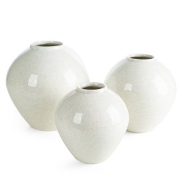 WAZON DEKORACYJNY GERI (02) O 22 X 22 CM KREMOWY