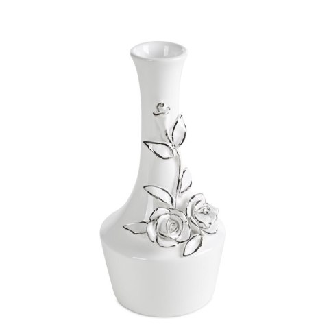 WAZON DEKORACYJNY GIANA (02) O 12 X 24 CM BIAŁY