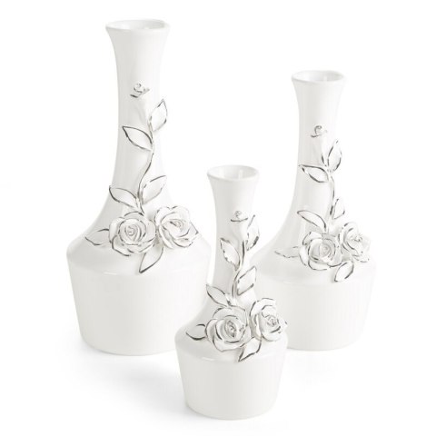 WAZON DEKORACYJNY GIANA (02) O 12 X 24 CM BIAŁY