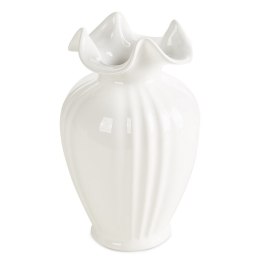 WAZON DEKORACYJNY KRISTI (01) O 15 X 24 CM BIAŁY