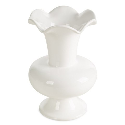 WAZON DEKORACYJNY LINZI (01) O 17 X 25 CM BIAŁY