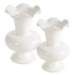 WAZON DEKORACYJNY LINZI (01) O 17 X 25 CM BIAŁY