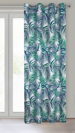 ZASŁONA GOTOWA D91 PALMS 02 140 X 250 CM BIAŁY