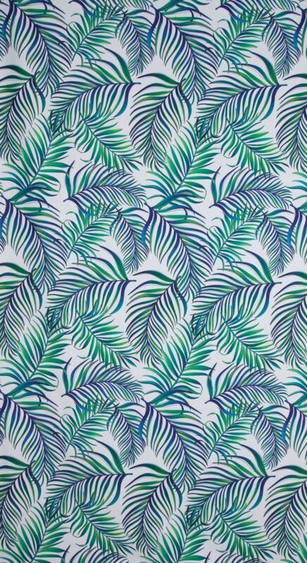 ZASŁONA GOTOWA D91 PALMS 02 140 X 250 CM BIAŁY