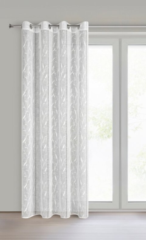FIRANA GOTOWA MELODY 140 X 250 CM BIAŁY