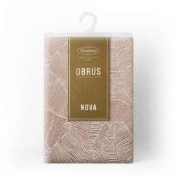 OBRUS ISLA 140 X 180 CM CIEMNOBEŻOWY