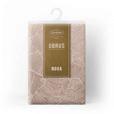 OBRUS ISLA 140 X 180 CM CIEMNOBEŻOWY