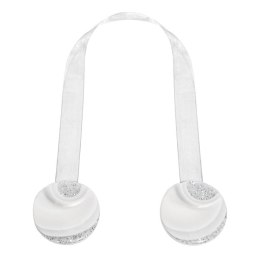 UPINACZ DEKORACYJNY Z MAGNESEM 4 X 15 CM BIAŁY