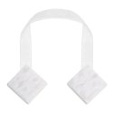 UPINACZ DEKORACYJNY Z MAGNESEM 5 X 15 CM BIAŁY