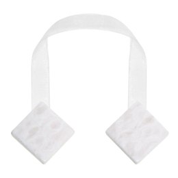 UPINACZ DEKORACYJNY Z MAGNESEM 5 X 15 CM BIAŁY