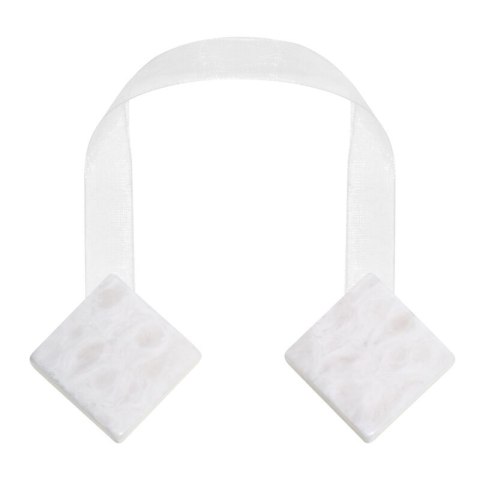 UPINACZ DEKORACYJNY Z MAGNESEM 5 X 15 CM BIAŁY