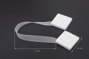 UPINACZ DEKORACYJNY Z MAGNESEM 5 X 15 CM BIAŁY