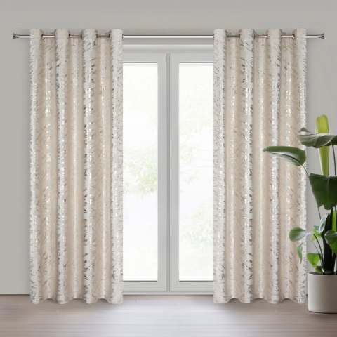 ZASŁONA GOTOWA D91 DORIS 140 X 250 CM BEŻOWY