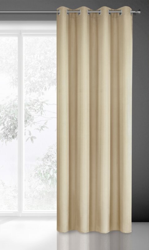 ZASŁONA GOTOWA EVITA 140 X 250 CM BEŻOWY