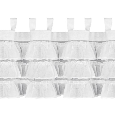 FIRANA GOTOWA LILIA 1 NA SZELKACH 150 X 45 CM BIAŁY