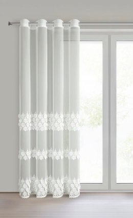 FIRANA GOTOWA NIRA 140 X 250 CM KREMOWY