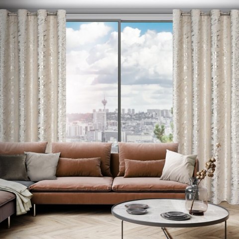 ZASŁONA GOTOWA D91 DORIS 140 X 250 CM BEŻOWY