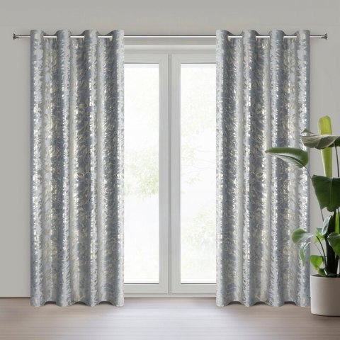 ZASŁONA GOTOWA D91 DORIS1 140 X 250 CM STALOWY