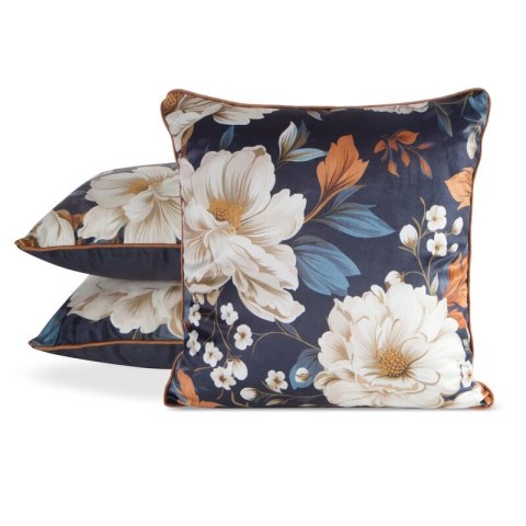 POSZEWKA FIORA1 45 X 45 CM GRANATOWY