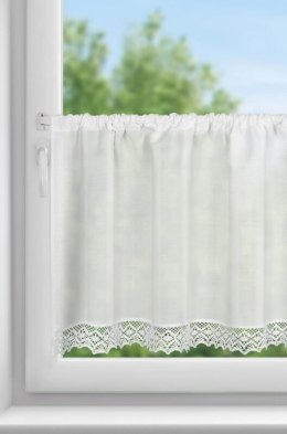 FIRANA GOTOWA CLARIE NA TAŚMIE 150 X 60 CM BIAŁY
