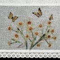 FIRANA GOTOWA FLORA 150 X 30 CM BIAŁY