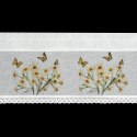 FIRANA GOTOWA FLORA 150 X 30 CM BIAŁY