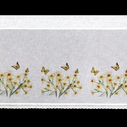 FIRANA GOTOWA FLORA 150 X 60 CM BIAŁY