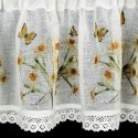 FIRANA GOTOWA FLORA 150 X 60 CM BIAŁY