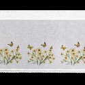 FIRANA GOTOWA FLORA 150 X 60 CM BIAŁY