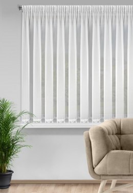FIRANA GOTOWA LILI NA TAŚMIE 400 X 145 CM BIAŁY