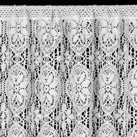FIRANA GOTOWA MOLY NA TAŚMIE 150 X 60 CM BIAŁY