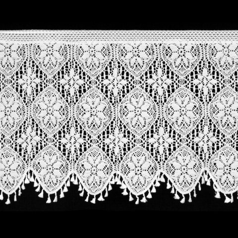 FIRANA GOTOWA MOLY NA TAŚMIE 150 X 60 CM BIAŁY