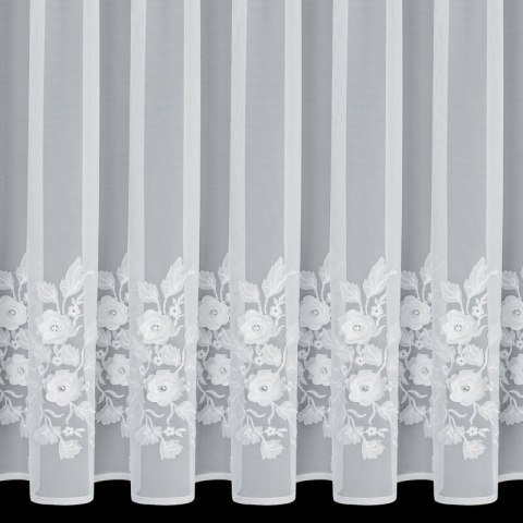 FIRANA GOTOWA ROSIE 4 NA TAŚMIE 150 X 50 CM BIAŁY