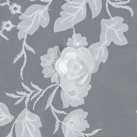 ZASŁONA GOTOWA ROSIE 1 NA TAŚMIE 350 X 150 CM BIAŁY