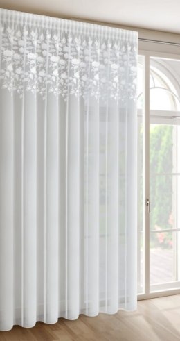 ZASŁONA GOTOWA ROSIE 1 NA TAŚMIE 350 X 270 CM BIAŁY