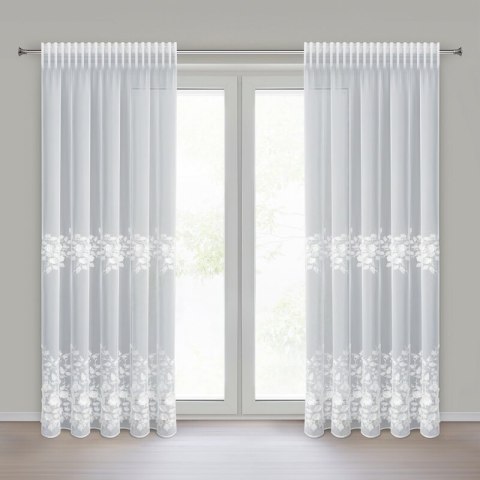 ZASŁONA GOTOWA ROSIE 3 NA TAŚMIE 140 X 250 CM BIAŁY