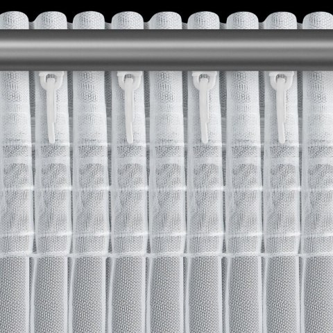 ZASŁONA GOTOWA ROSIE 3 NA TAŚMIE 140 X 270 CM BIAŁY