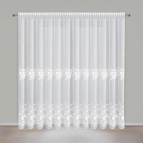 ZASŁONA GOTOWA ROSIE 3 NA TAŚMIE 350 X 250 CM BIAŁY